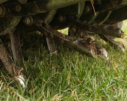 Lawn aerator tines, designed to improve soil aeration and drainage